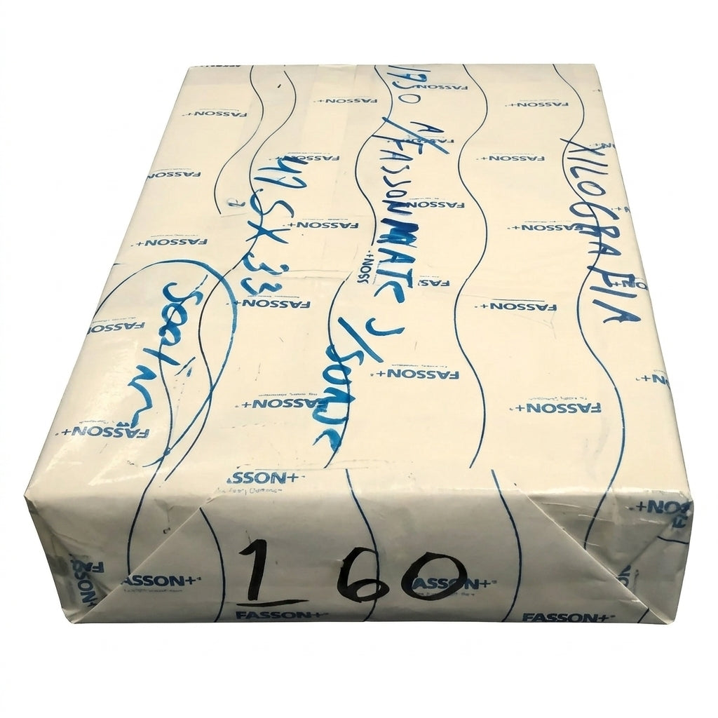 ADHESIVO FASSON MATE 33 X 47.5 PAQ. 500