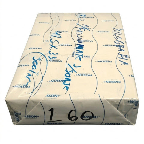ADHESIVO FASSON MATE 33 X 47.5 PAQ. 500